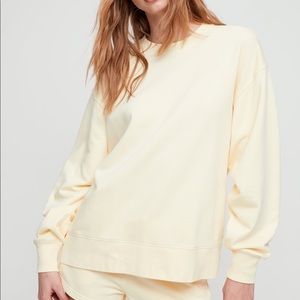 TNA Crewneck in Butter Yellow